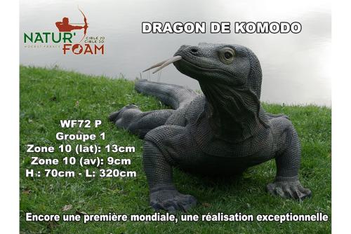 NATUR'FOAM - Cible 3D Dragon de Komodo