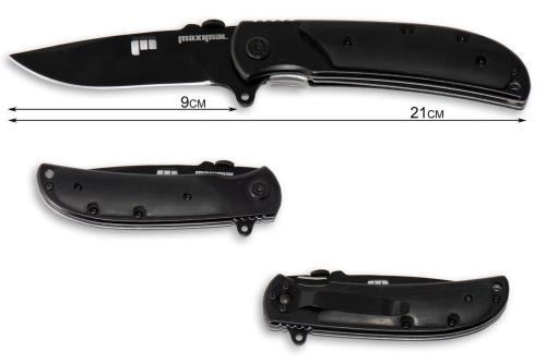 MAXIMAL - Couteau pliant Black stainless 21x9cm
