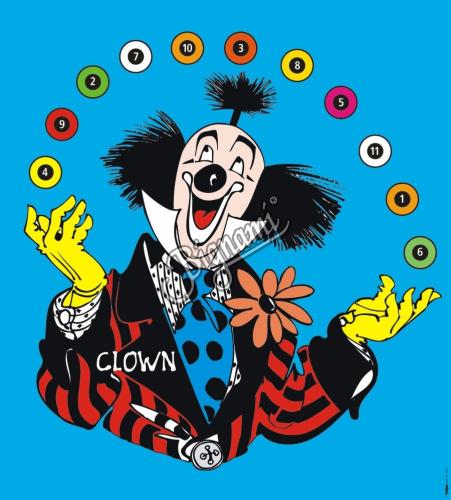 KRUEGER - Blason Loisir Clown 68x76cm